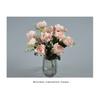 Peony Bouquet 5 Head Peony Bouquet Handcrafted Embossed Petals