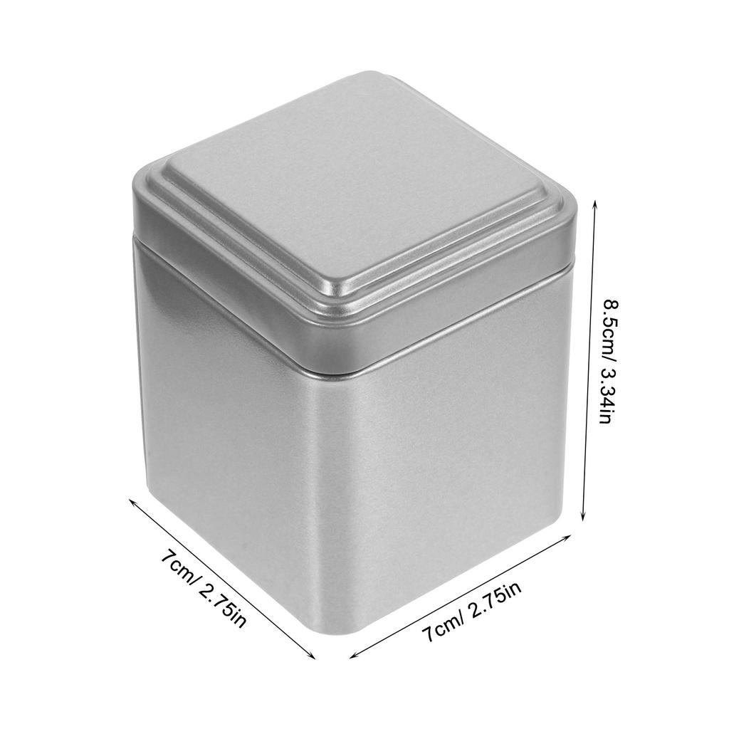 4Pcs Elegant Tinplate Canister Set Tea Jar Coffee Sugar Container Candy Storage Jar with Smooth Finish and Polished Lid for Home