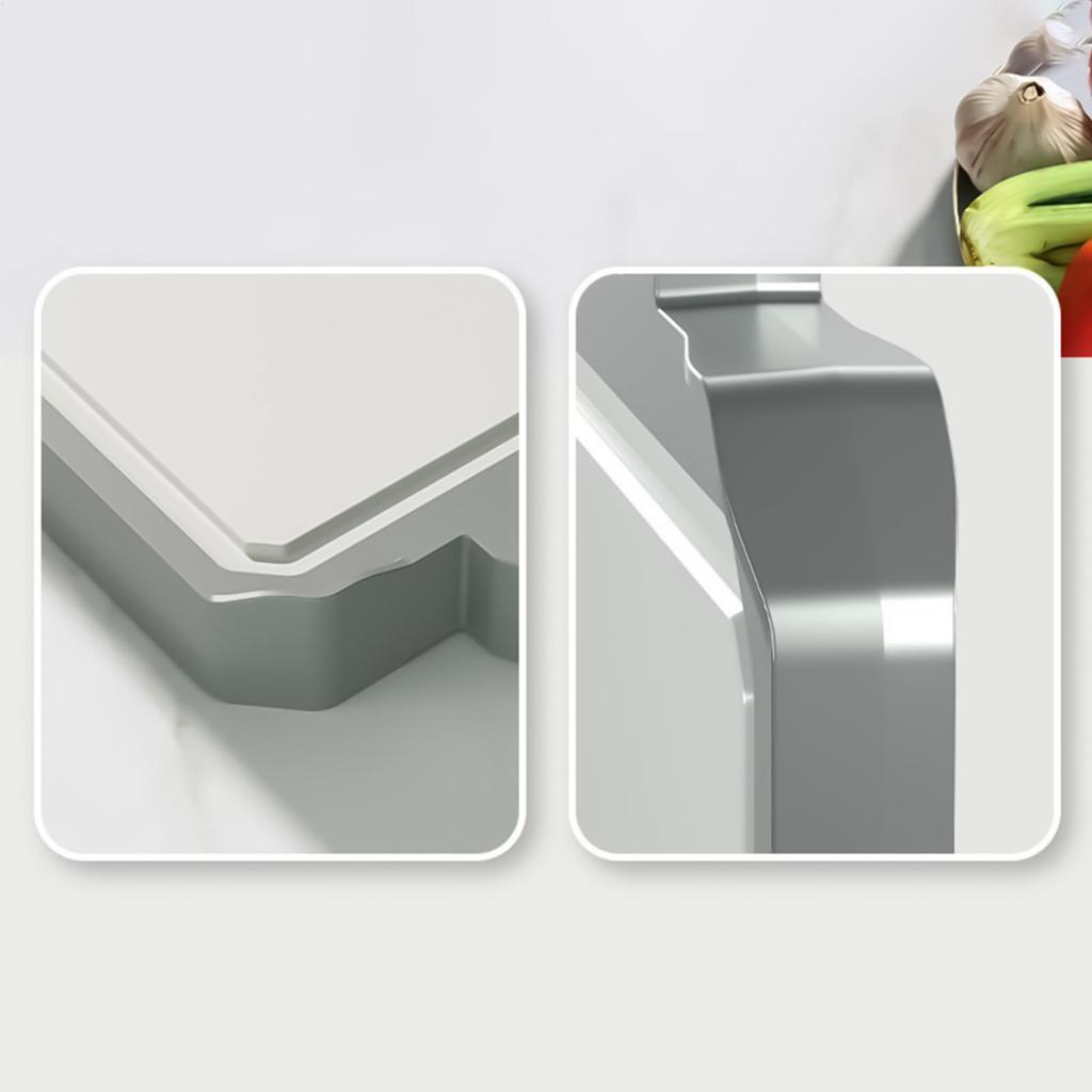 Double Sided Cutting Board Steel Cutting Board Non-Slip Mat Food Grade For Baking Camping BBQ Vegetable Prep Restaurant Outdoor