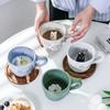 360ml Cups Ceramic Funny Cartoon Animal Tea Milk Cups Cute Handmade 3D Snail Daisy Dog Cat Coffee Mugs Creative Unique Gifts