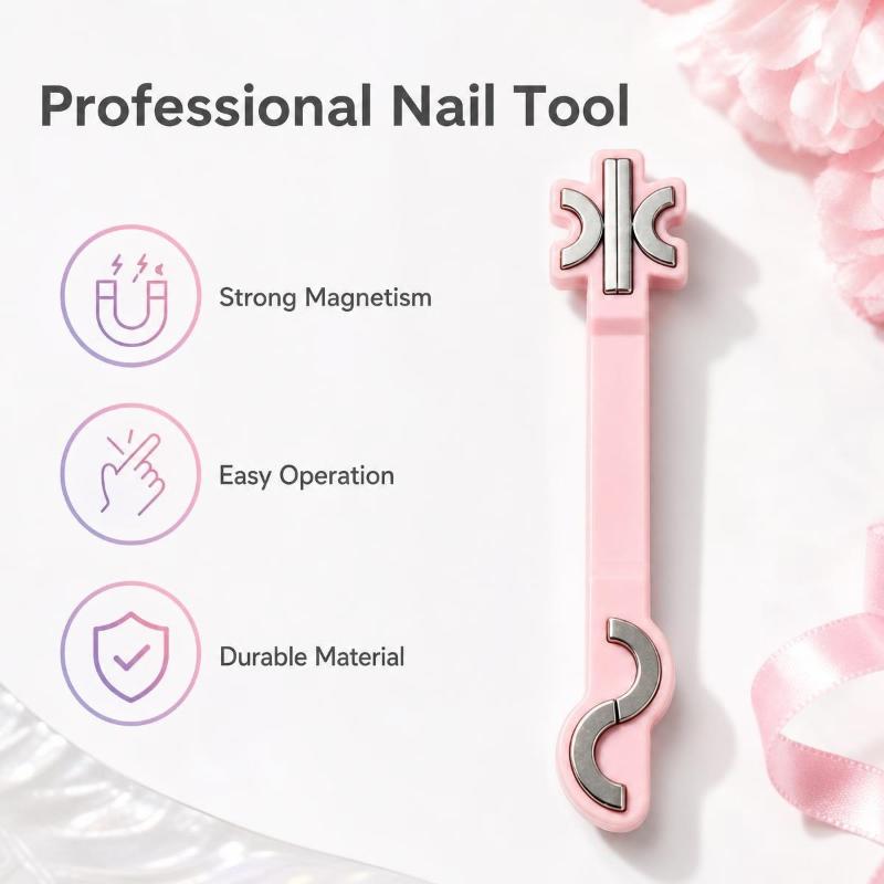 1Pcs S Shape Nail Magnet Stick Strong Magnetic Cat Eye Nail Art Tool Multicolor For Uv Gel Polish Manicure Diy Salon Use