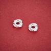 S925 Sterling Silver Wrapped Spacer Bead for DIY Jewelry and Bracelet Accessories
