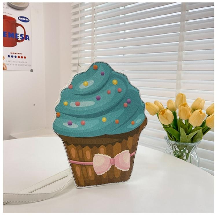 PU Leather Purse Cupcake Box Cupcake Crossbody Bag for Women Girl