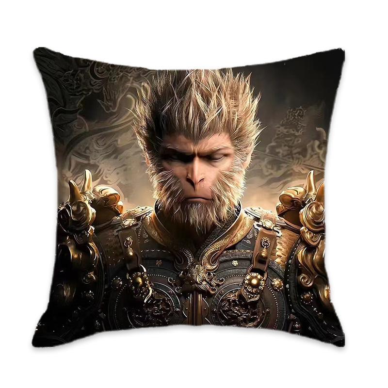 Kissen der New Black Myth Wukong Serie Bequem und weich Auto Zuhause Schlafzimmer Nachttischkissen Kissen
