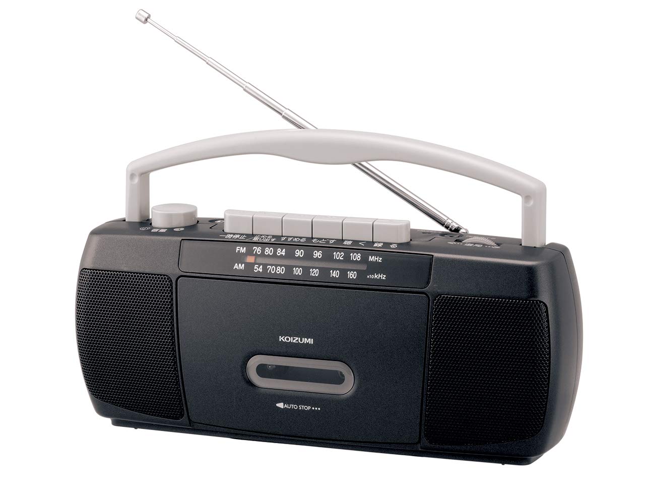 

Стерео радіо та касетний програвач Koizumi, широкий FM-сумісний тонкий чорний AM/FM SAD-1223/K чорний