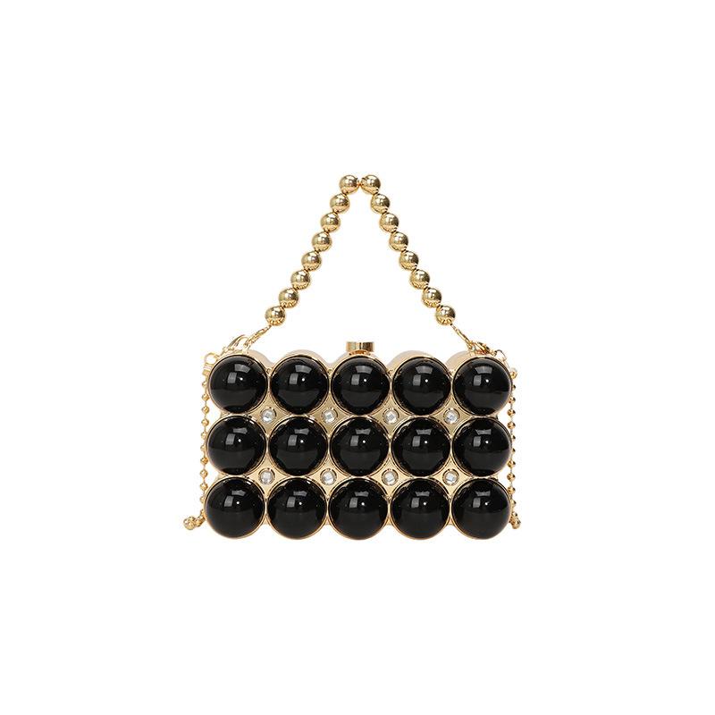 Acrylic egg box bag, European and American candy color dinner bag  new little fresh girl versatile chain bag