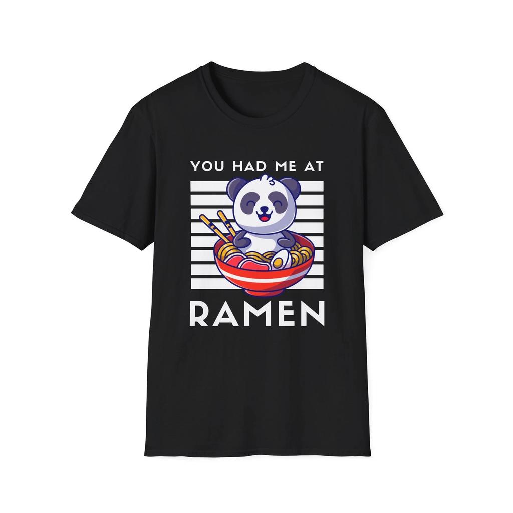 Ramen T Shirt with Cute Panda, Cute Foodie Tee, Funny Gift for Friends