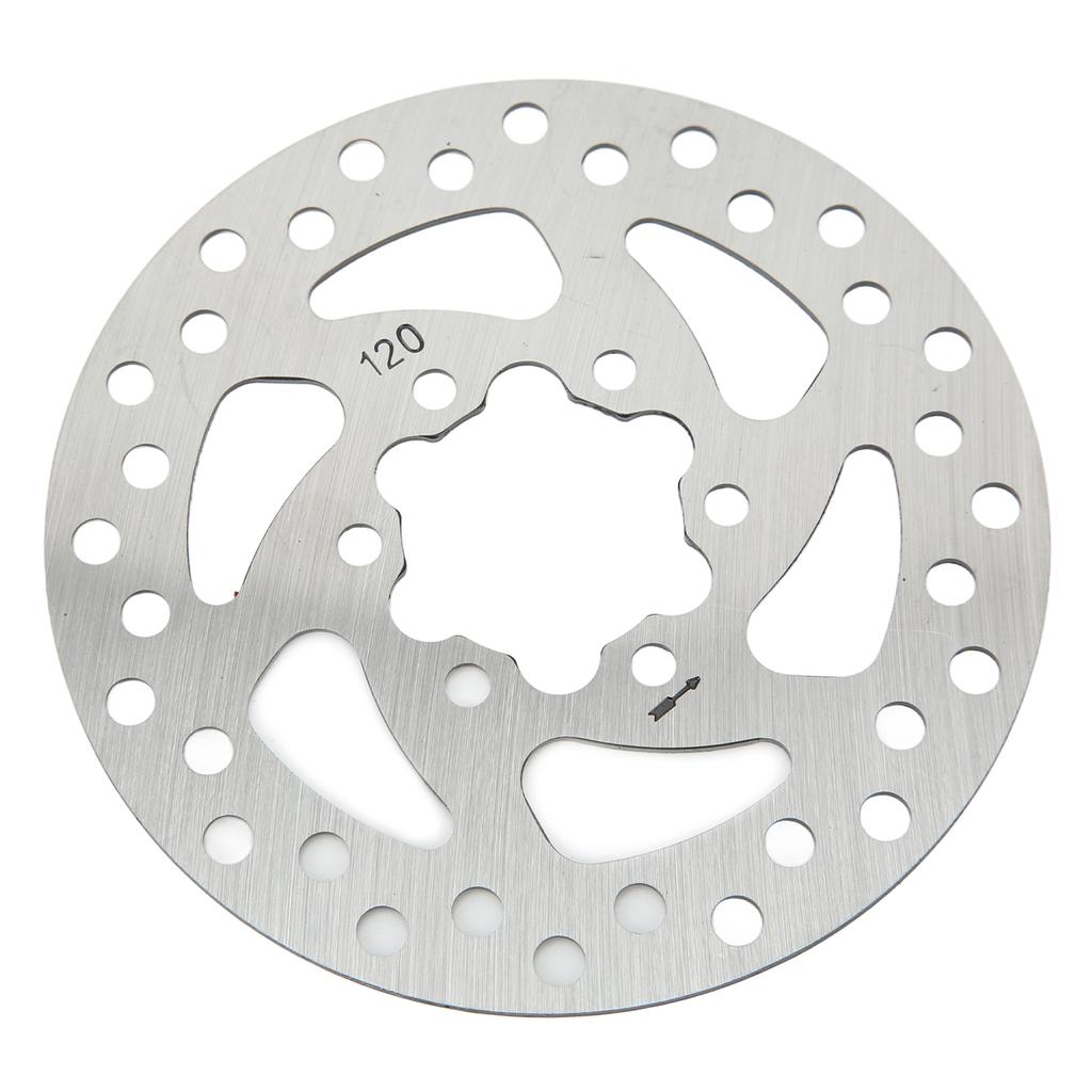 Electric Scooter Disc Brake 6 Holes Stainless Steel with 6 Screws Scooter Disc Brake Rotor for Replacement