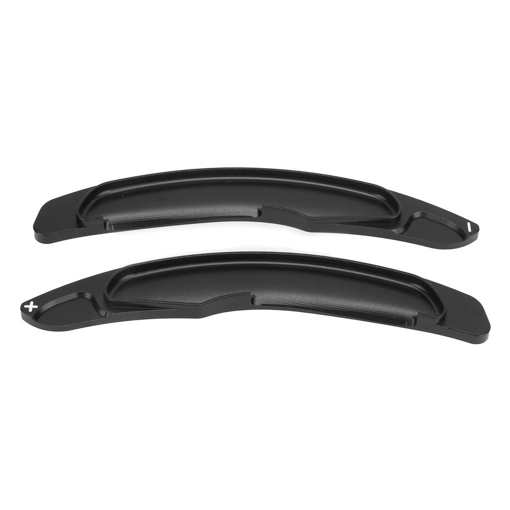 2ks Prodloužení řadicích pádel volantu Náhrada pro Mitsubishi Outlander Lancer Eclipse Černá