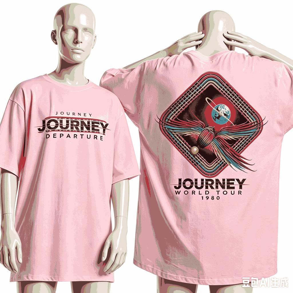 Journey Band For Fan Gift Tshirt Unisex Unisex Harajuku Oversized Unisex Short Sleeve Streetwear High Quality Couples Comfortable