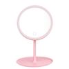 Rechargeable Round Makeup Mirror with L-ED Light Screen Switch Detachable Base Desk Makeup Mirror