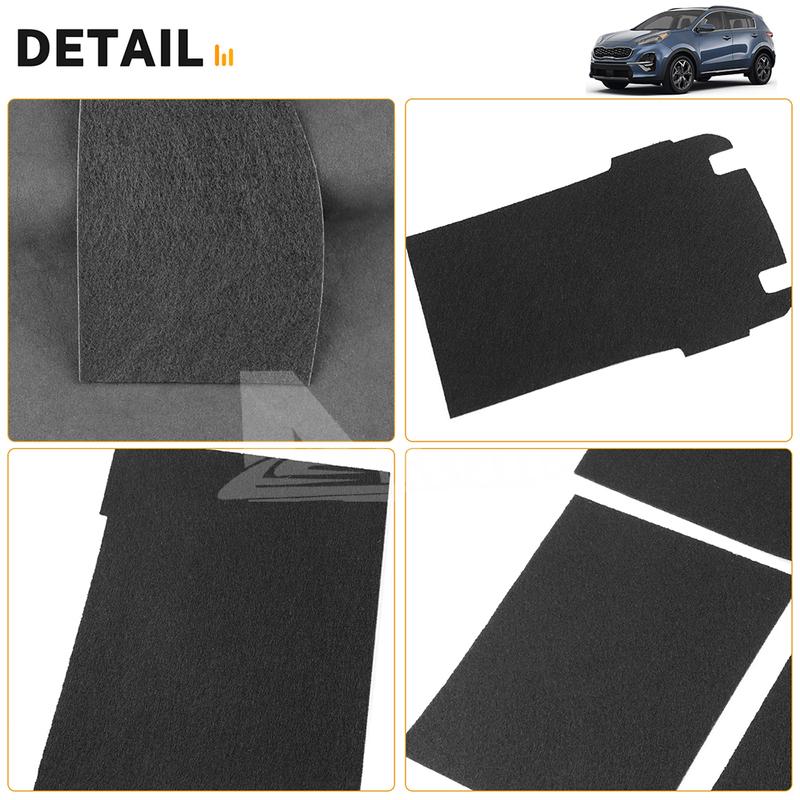 TOP Suede Armrest Storage Box Center Console Tray Holder Sticker for Kia Sportage NQ5 2022 2023 2024 2025 Interior Accessories.