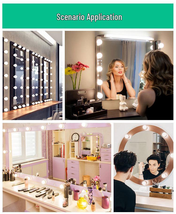 LED Dimmable Hollywood Vanity Mirror Lights for Bathroom