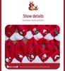 Kids' Red Knit Scarf: Winter Plush Neck Warmer
