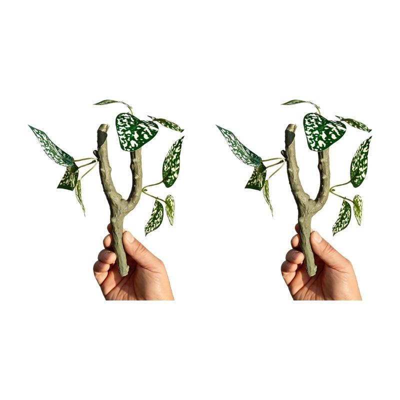 2pcs Artificial Vine for Lizards and Snakes Providing Secure Climbing Support and Easy Installation Terrariums Decors