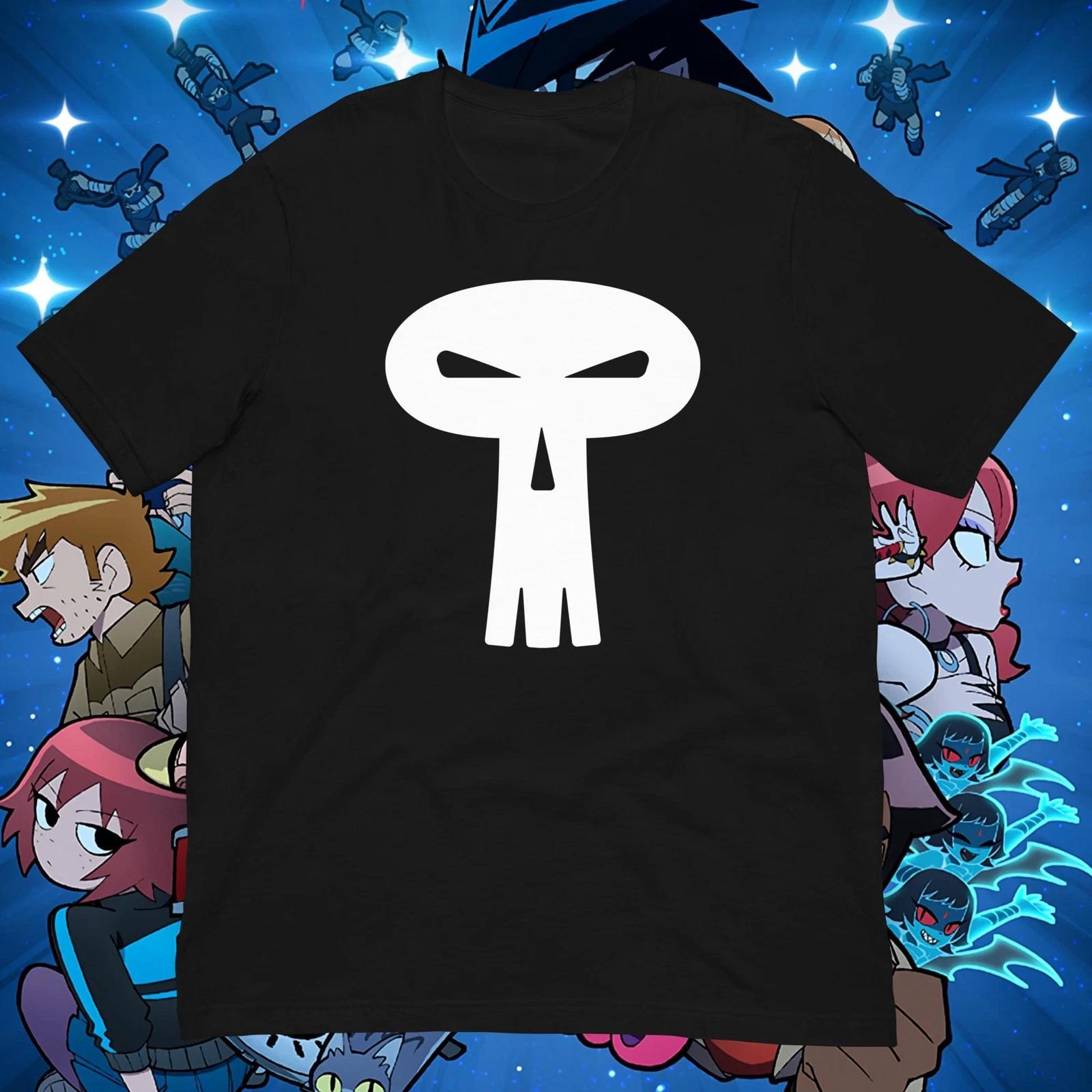 Scott Pilgrim Takes Off Todd Ingram Cosplay Skull Shirt M