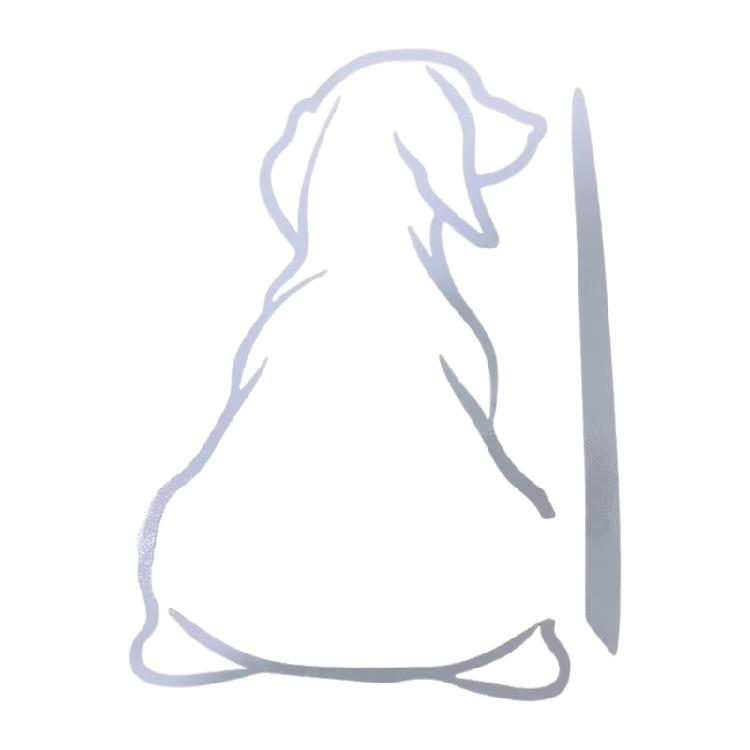 Smiling Puppy Car Window Sticker Removable Decal Personalizes Pet Car Accessories for Vehicles Glass Surfaces Gifts