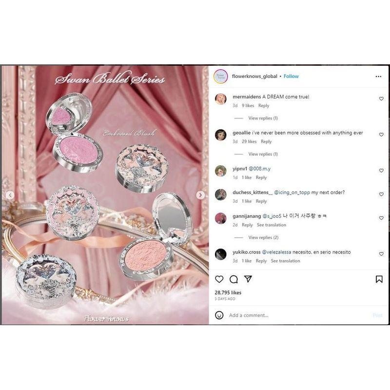 Flower Knows - Swan Ballet Sammetsrouge - #03 Silky Ribbon