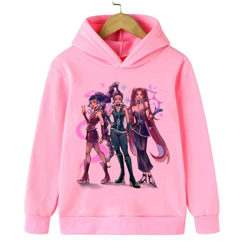 

K-pop Худі Мисливець на демонів Дитячий одяг Одяг для дівчаток-принцес Модний одяг для хлопчиків Весняно-осінній світшот Дитячі топи 140