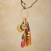 Portable Travel Keychain Designed with Lightweight Woven Gourd and Tassels Detail Handmade Keyring Accessory