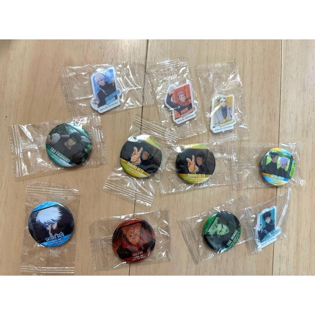 Jujutsu Kaisen Kura Sushi Acrylic Sticker Can Badge