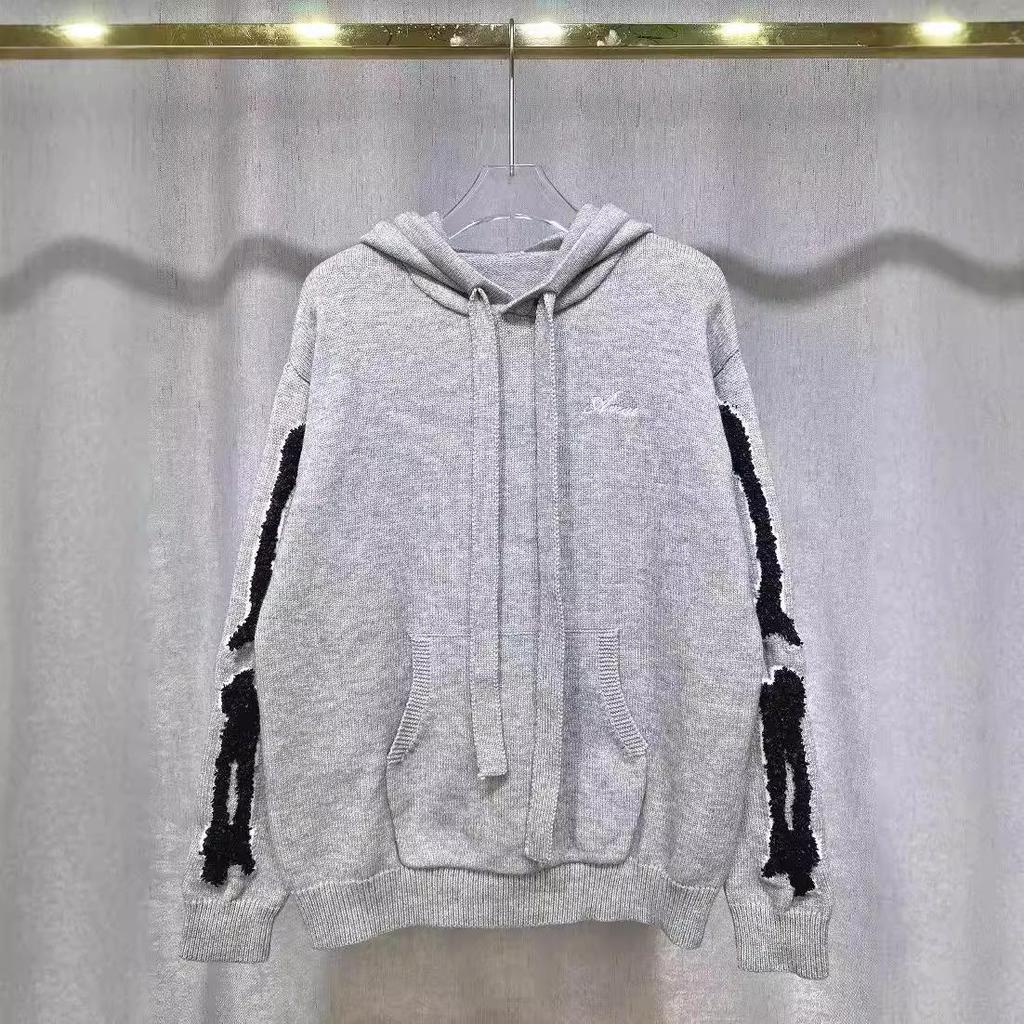 Amiri Herbst/Winter Kapuzenpullover mit Stickerei, Kirin-Arm und AMIRI-Buchstaben für Herren