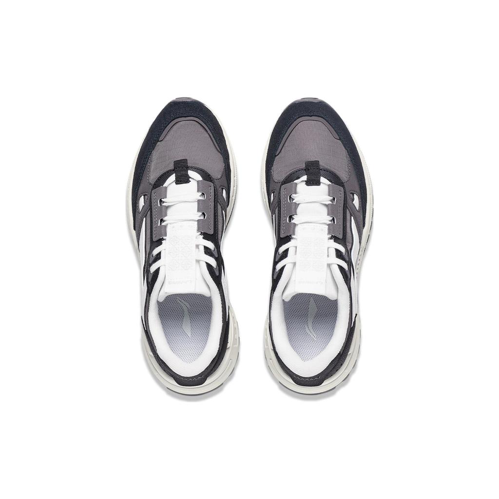 New LiNing Wind Rider 2.0 Anti Slip Wear Resistant Low Top Sports Casual Shoes Women's Gray Black AGCT156-7