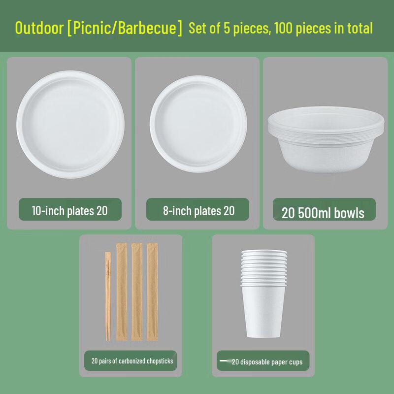 ZISIZ Disposable Aluminum Foil Bowl Set