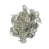 100pcs silver color feather Charms for Necklace Jewelry Making Accessories