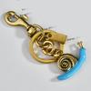 Keychain Pendant Snail Design Key Holder with Lobster Clasp Key Ring Backpacks Tote Bags Mobile Phone Accessory