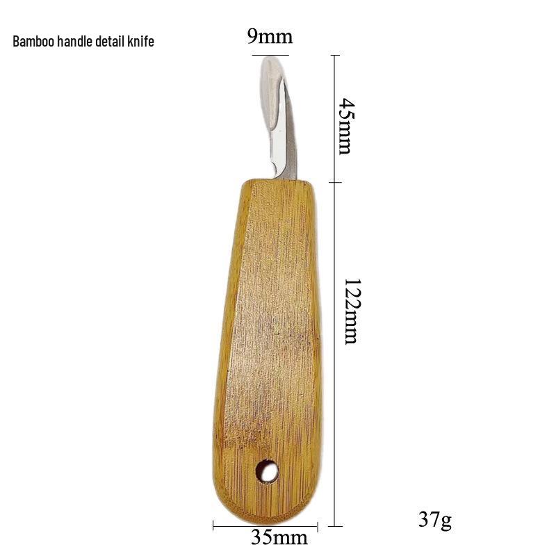 Bamboo Handle Wood Carving Knife Set for DIY & Professional Whittling
