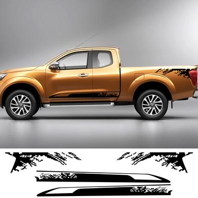 2 pegatinas laterales para coche con estilo para Nissan NAVARA NP300, película de vinilo para decoración de coches, calcomanía DIY, estilo deportivo, tuning de coches