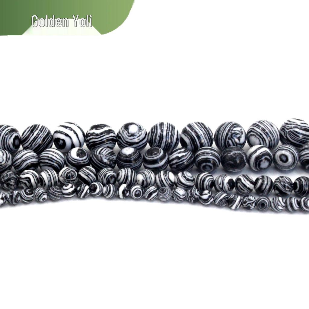 Natural Stone Round Beads for DIY Jewelry Making - Bracelet Components