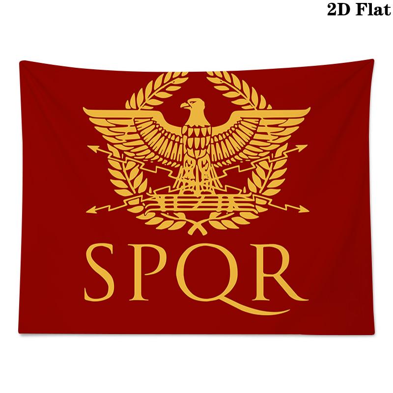 Ancient Roman Empire SPQR Pattern Home Decor Tapestry, Wall Hanging, Decorative RV Wall Cloth.MGT0918249