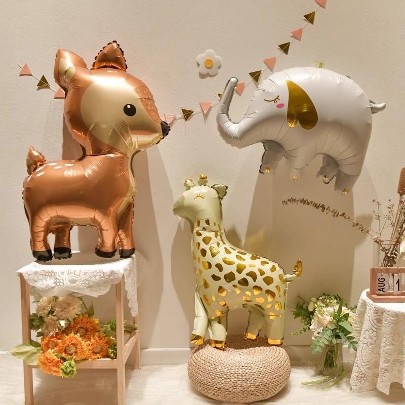 Jungle Animal Theme Aluminum Film Balloon Outdoor Photo Props Birthday Party Decoration Scene Arrangement
