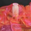 Sewing Crafts 100X150cm Two-color Gradient Fabric Colorful Lightweight Gauze Fabric Sheer Thin Organza Fabric Wedding Dress