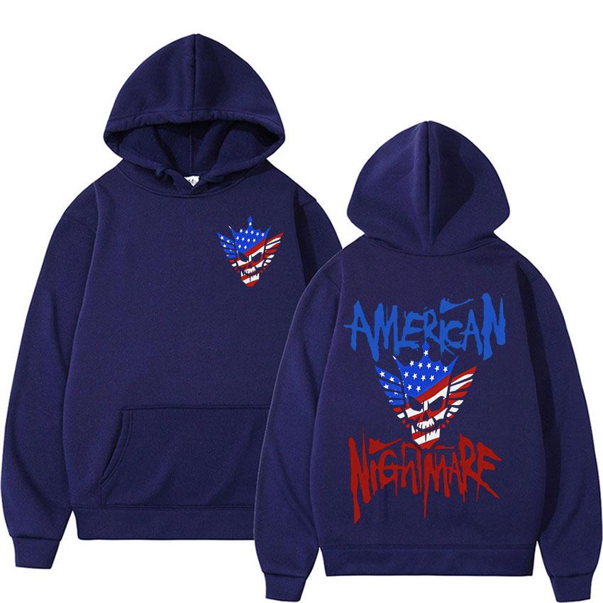 Cody Rhodes American Nightmare Logo Hoodies Men's Clothing Hip Hop Vintage Sweatshirts Casual Fleece Long Sleeve Hoodie