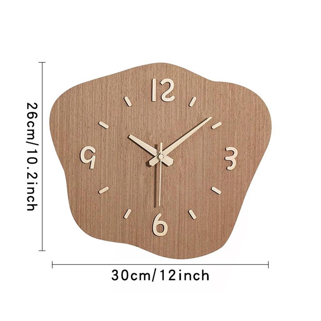 Wall Clock Irregular Clock Hanging Ornament Wall Decor for Dining Room Apartment
