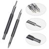 Dual Head Spring Nail Set Hinge Pin Punch Tool 3500 PSI Impact Hammerless Design Durable Steel Construction Wood/Metal/Glass Marking Removal