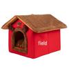 Universal Washable Pet Nest: Semi-Enclosed Cat & Dog Bed for All Seasons