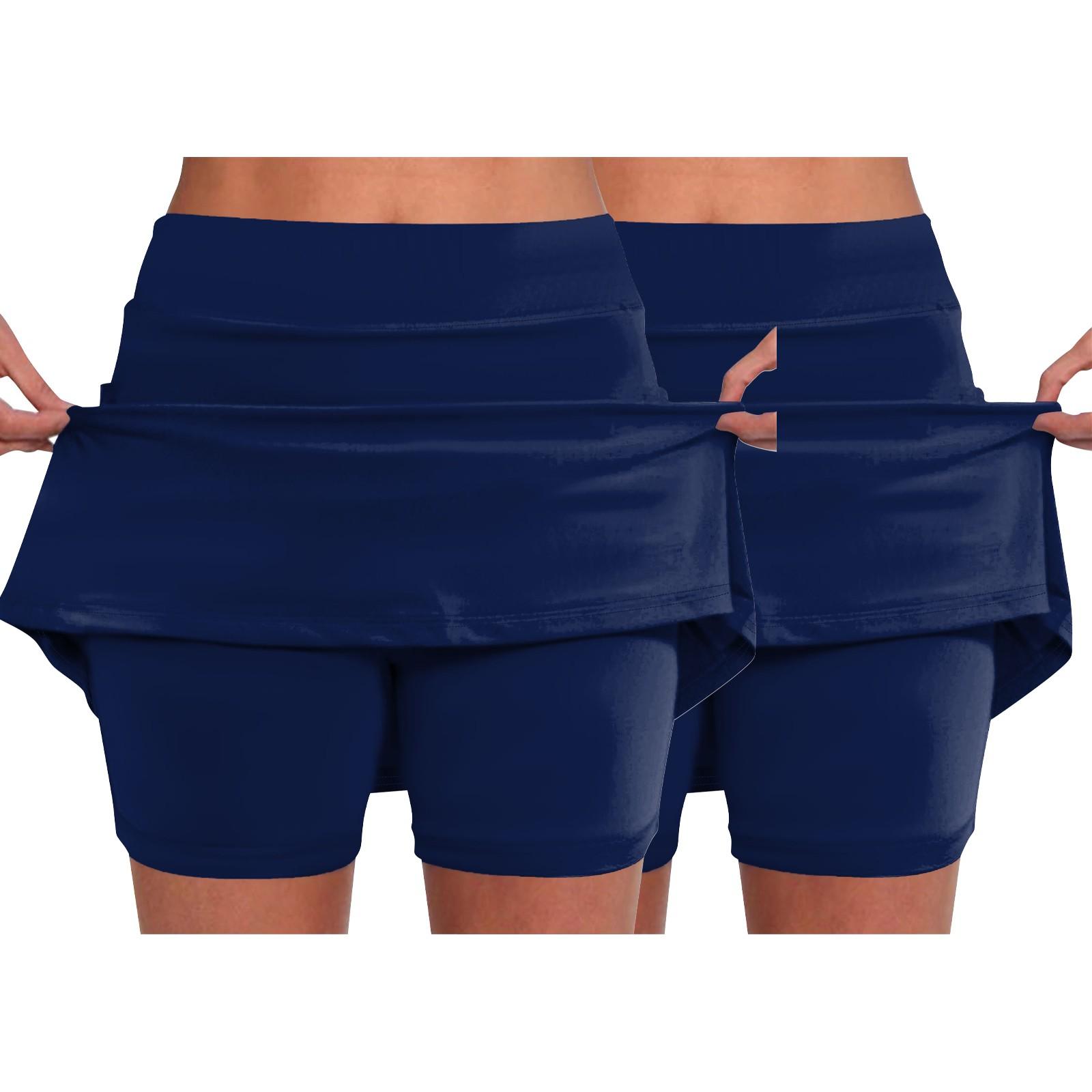 2 шт. эластичные брюки-кюлоты для йоги для женщин — фото 13