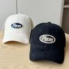 New spring and summer sun protection large brim letter-printed baseball cap for men, Korean style couple's baseball cap for women, trendy