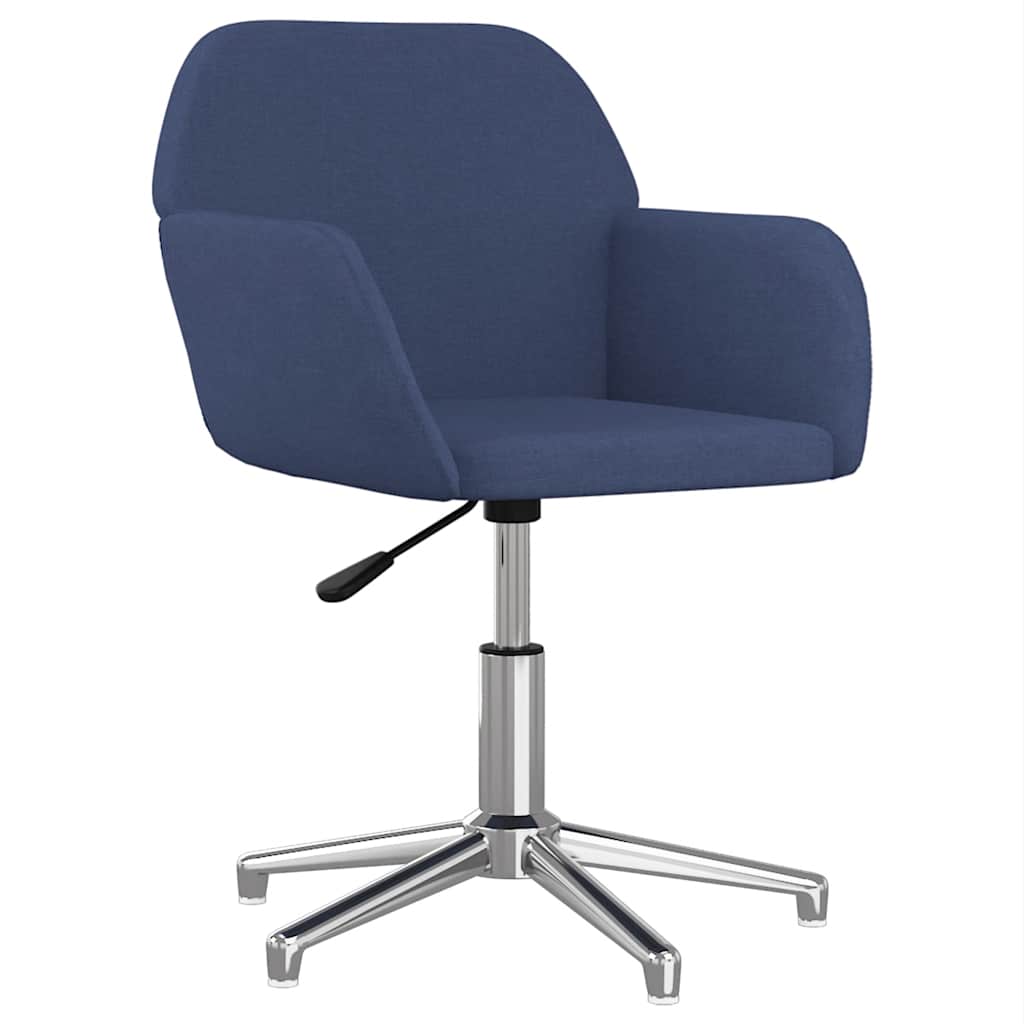 Office Chair Swivel Blue Fabric