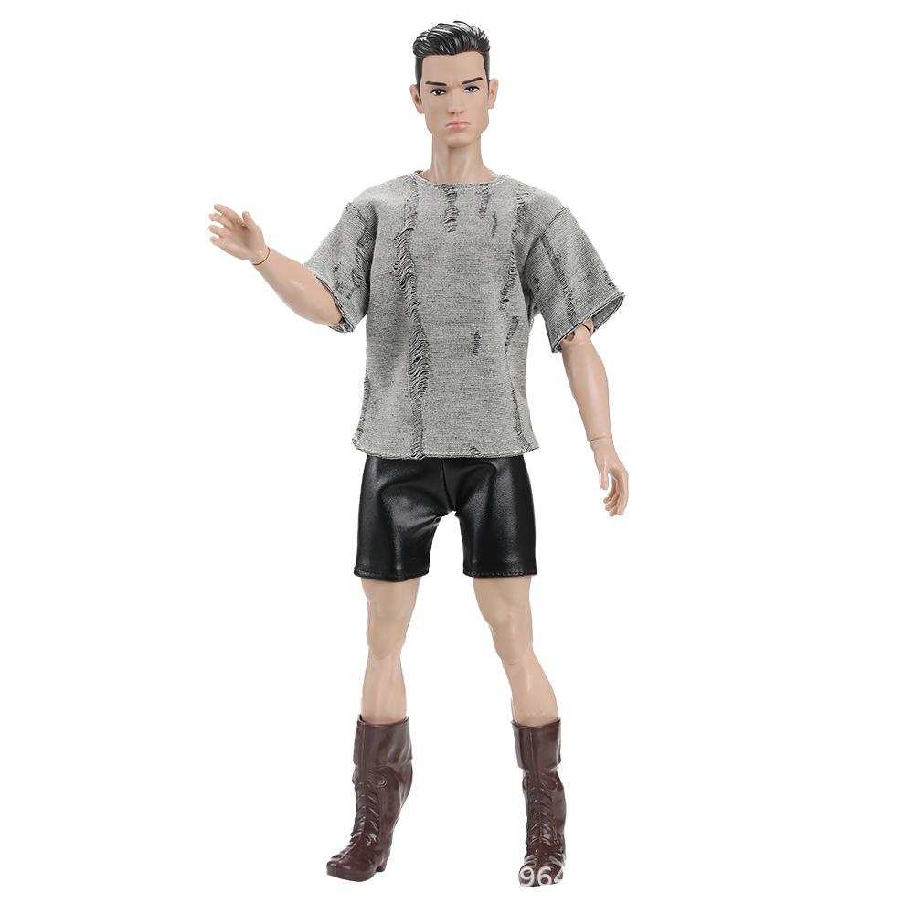 BJD 1/6 Multi-Jointed Soldier Figure - Male Supermodel Doll with Trendy Outfits White Skin