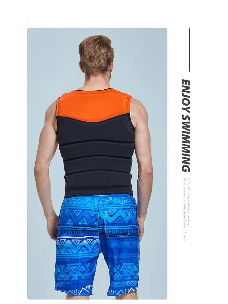 Professional Adult Life Jacket: Swimming, Boating, Fishing, Flood Disaster Relief Safety Vest