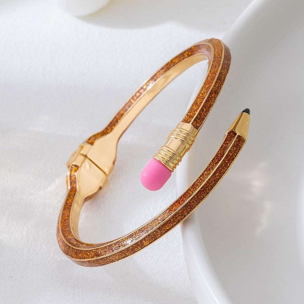 Модный Браслет-Карандаш Блестящий Глиттер Модный Браслет-Манжета Браслет с Эмалью в Виде Креста Специальные Случаи оранжевый