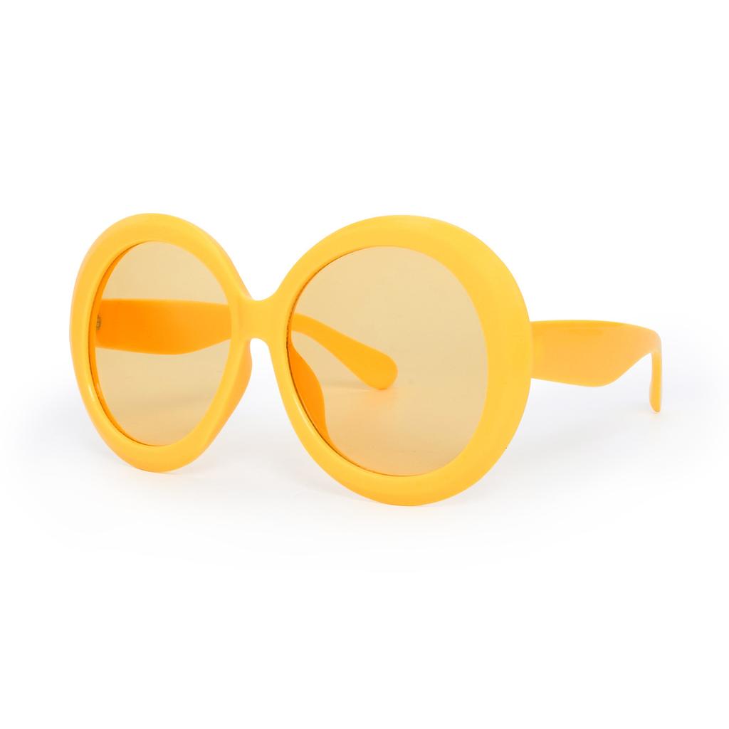 New trendy sunglasses, European and American fashion round large-frame sunglasses, street shooting personalized trendy sunglasses