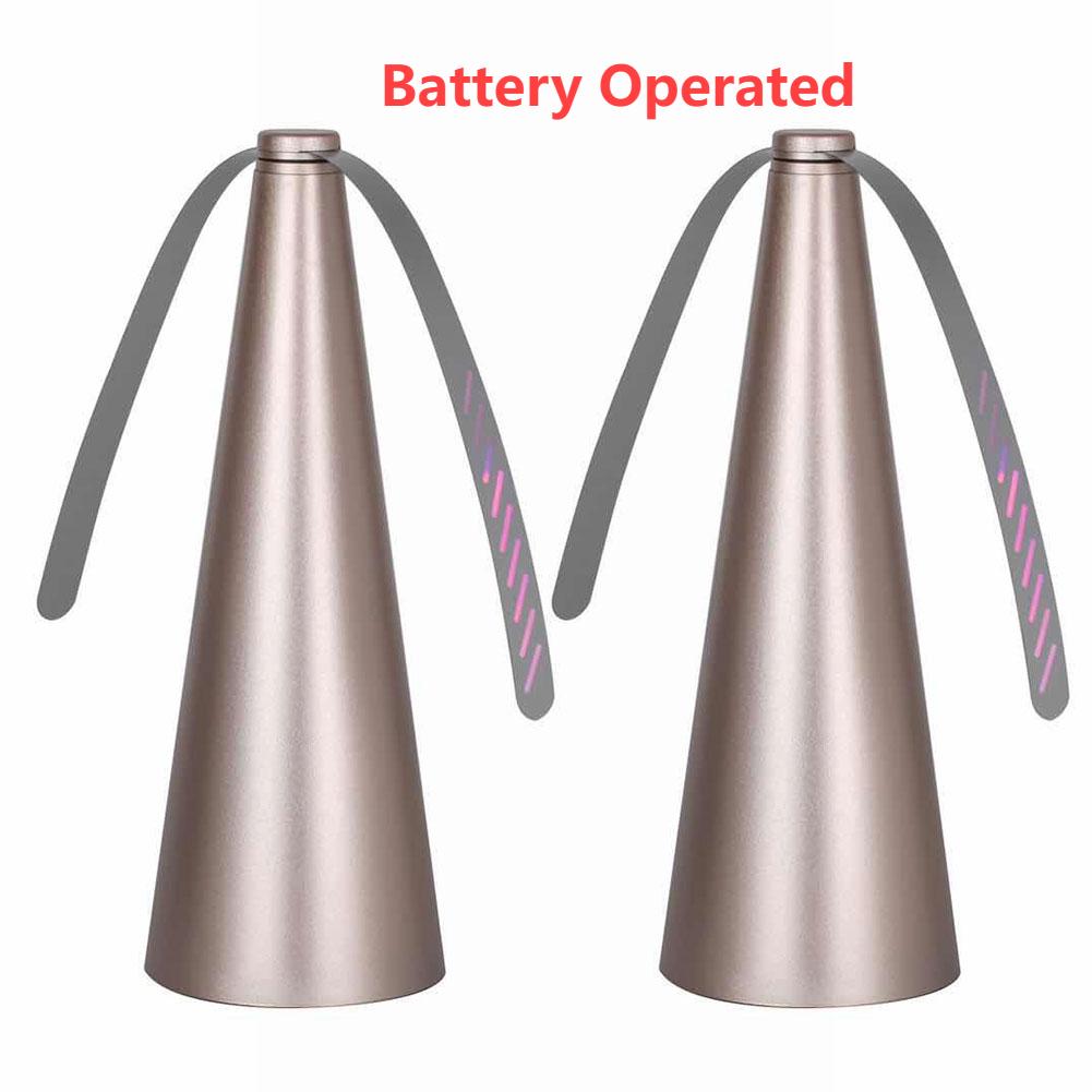 1/2PC Outdoor Fly Bug Repeller Kitchen Fly Repellent Fan Tabletop Electric USB/Battery Operated Food Protector Pest Control Tool