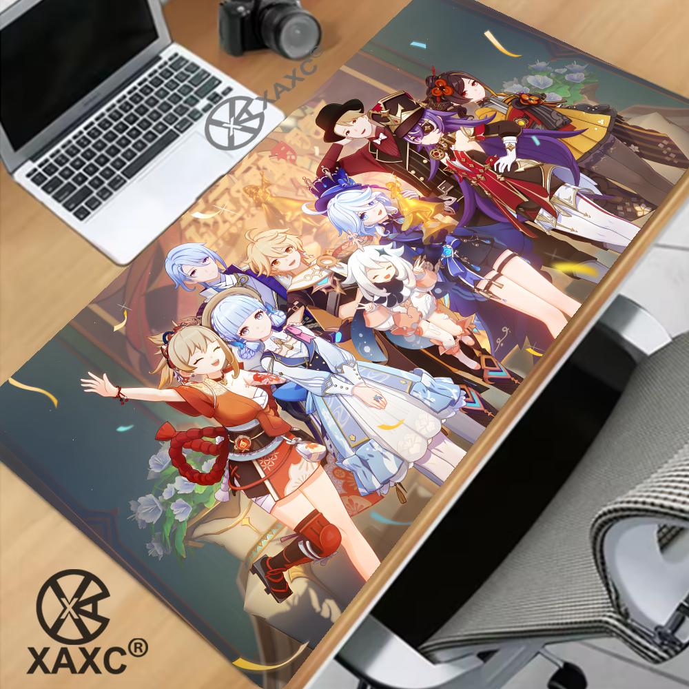 Anime Gaming Furina Focalors Mouse Pad Genshin Impact Large Xxl Xaxccomputer Keyboard Padding Genshin Accessories Desk Mat