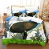 The Boy And The Heron Bedding Set Single Twin Full Queen King Size Bed Set Adult Kid Bedroom Duvetcover Sets Anime Bed Sheet Set